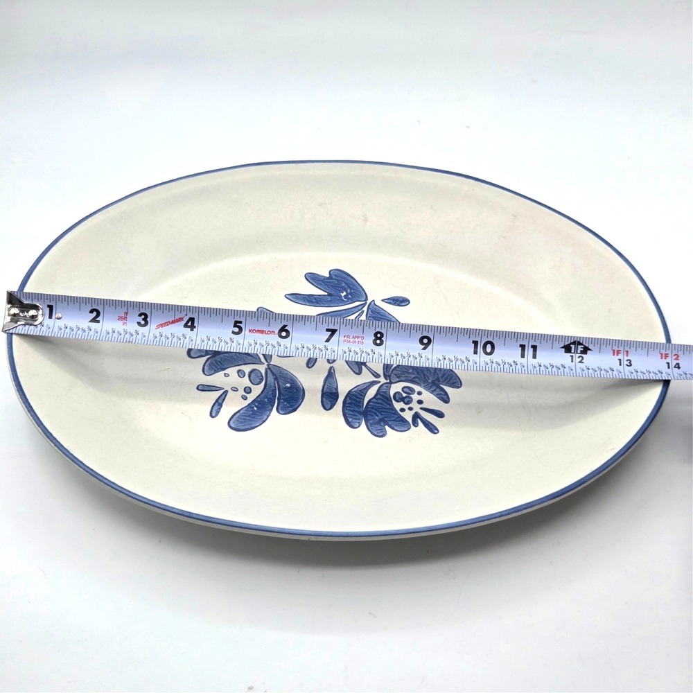 VINTAGE Pfaltzgraff Yorktowne #16 Oval Serving Meat Platter 14" USA - Picture 2 of 3